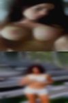Nude woman give middle finger